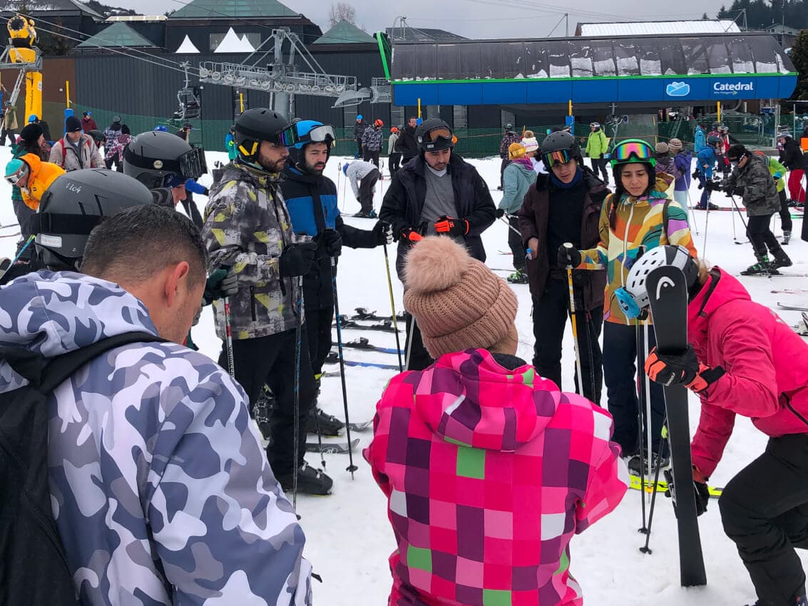 Clase bautismo de ski / snow - Cerro Catedral